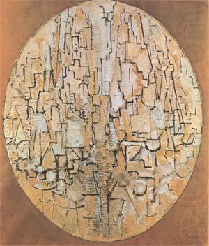 Oval Composition (Tree Study) (mk09), Piet Mondrian